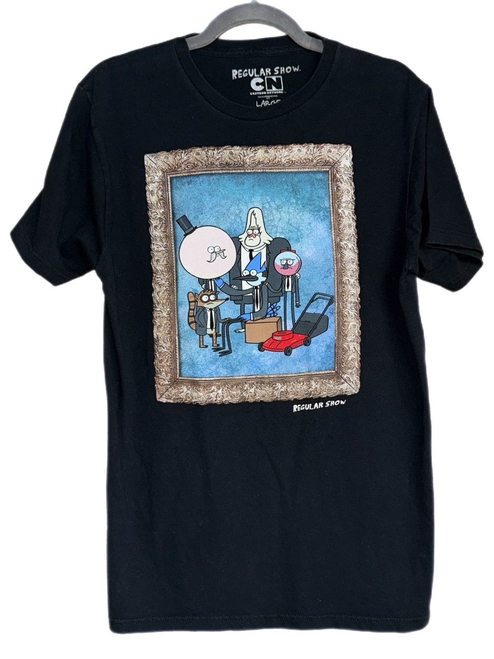 Regular Show - Cartoon Network Graphic Tee - Black 100% Cotton - Size Large